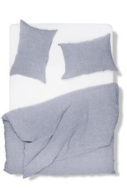 Linen Bedding Melange in Blue Color