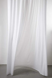 Wool Curtains Semi Transparent in Light Grey Color