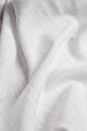 Wool Curtains Semi Transparent in Melange Grey Color