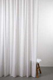 Wool Curtains Semi Transparent in Melange Grey Color
