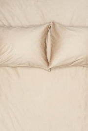 Egyptian Cotton Sateen Bedding in Sand Color
