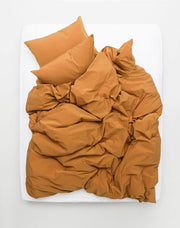 Vintage Egyptian Cotton Bedding in Amber Color