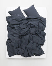 Vintage Egyptian Cotton Bedding in Dark Blue Color