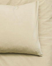 Vintage Egyptian Cotton Bedding in Sand Color