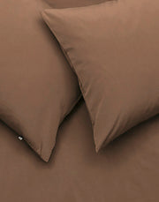 Vintage Egyptian Cotton Bedding in Tobacco Brown Color