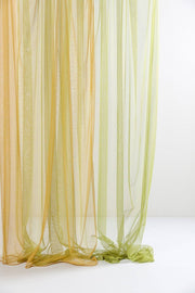 Sheer Tulle Curtains in Yellow Color