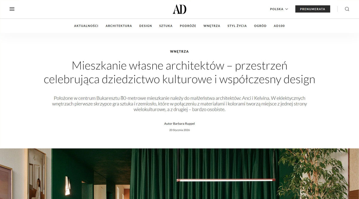 ZigZagZurich Featured in Architectural Digest Poland