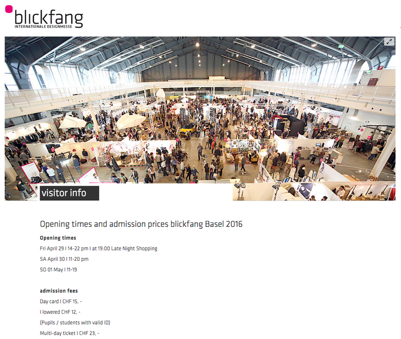 Blickfang Bâle 2016 x ZigZagZurich