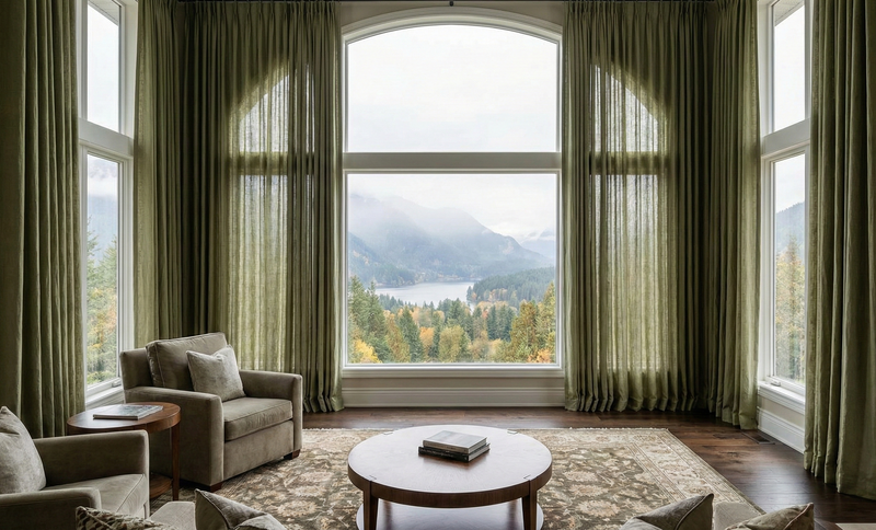 Les meilleurs rideaux pour les grandes fenêtres et les hauts plafonds