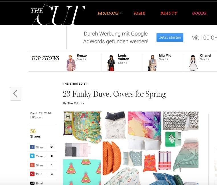 NY Mag 23 housses de couette Funky pour le printemps x ZigZagZurich