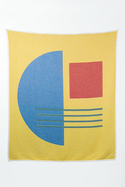 Cotton Blanket & Throw "Bauhaused 7" by Sophie Probst