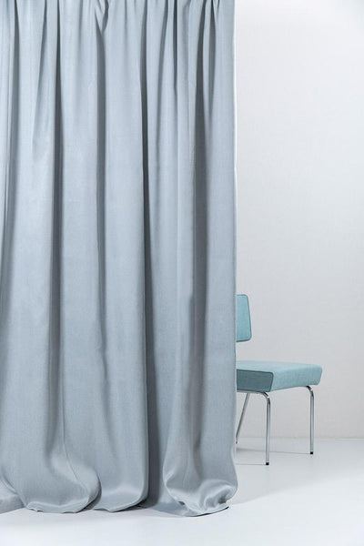 Blackout Curtains (Mat Satin Weave) in Light Blue Color
