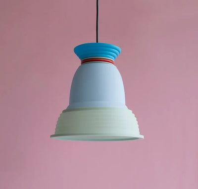 Abat-jour « CL3 » pour plafonnier de SOWDEN - Bleu / Bleu clair / Menthe