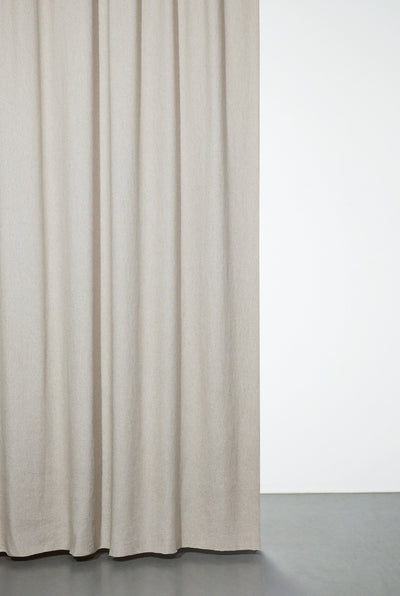 Cashmere Cotton Curtains in Beige Color-ZigZagZurich