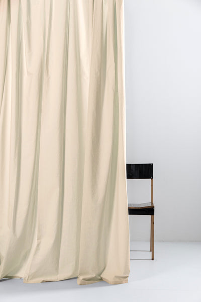 Egyptian Cotton Curtains in Eggshell Color