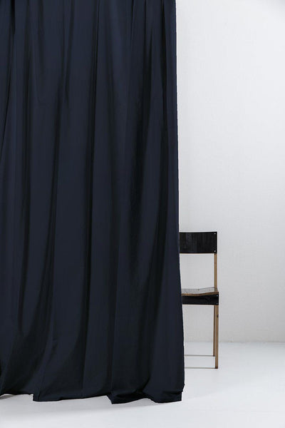Vintage Vorhänge aus Ägyptischer Baumwolle in Indigo