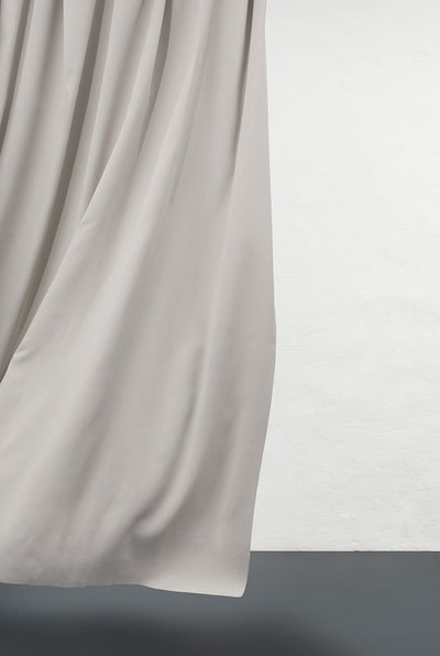 Dimout Curtains "Groovy Corduroy Weave" in Chalk White Color