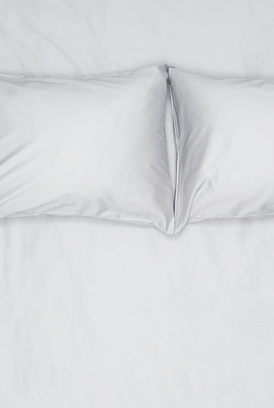 Egyptian Cotton Sateen Bedding in Light Grey Color