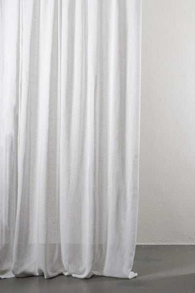 Linen Curtains in Light Grey Color