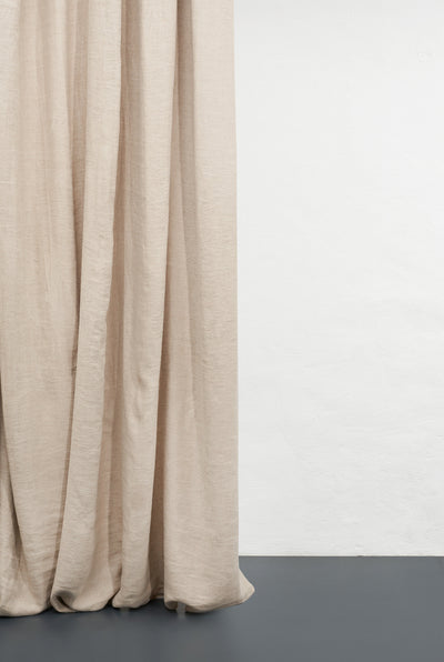 Heavy Linen Curtains "Maximus" in Beige Color