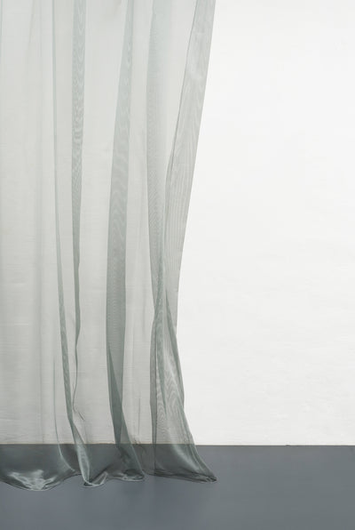 Rideaux transparents métalliques « Glamorous » de couleur gris ardoise