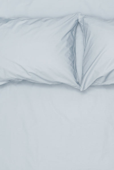 Pima Cotton Percale Bedding in Powder Blue Color
