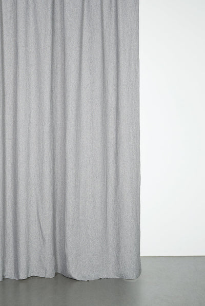 Recycled Wool Curtains Mid-Weight in Grey Colour