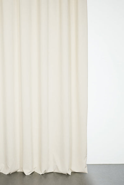 Rideau en velours de couleur blanc - extra larges