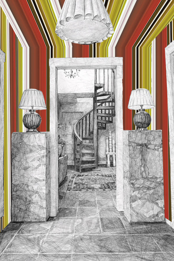 Wallpaper "Stripe Tease 25" by Michele Rondelli