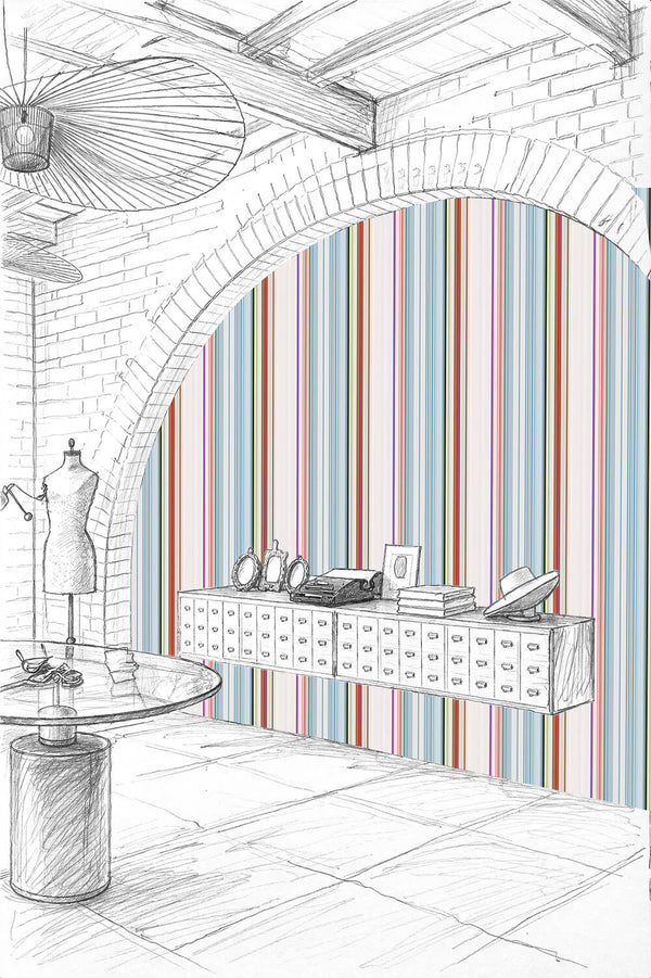 Wallpaper "Stripe Tease 51" by Michele Rondelli