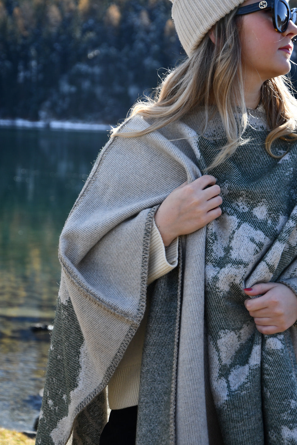 Merino Wool Poncho 