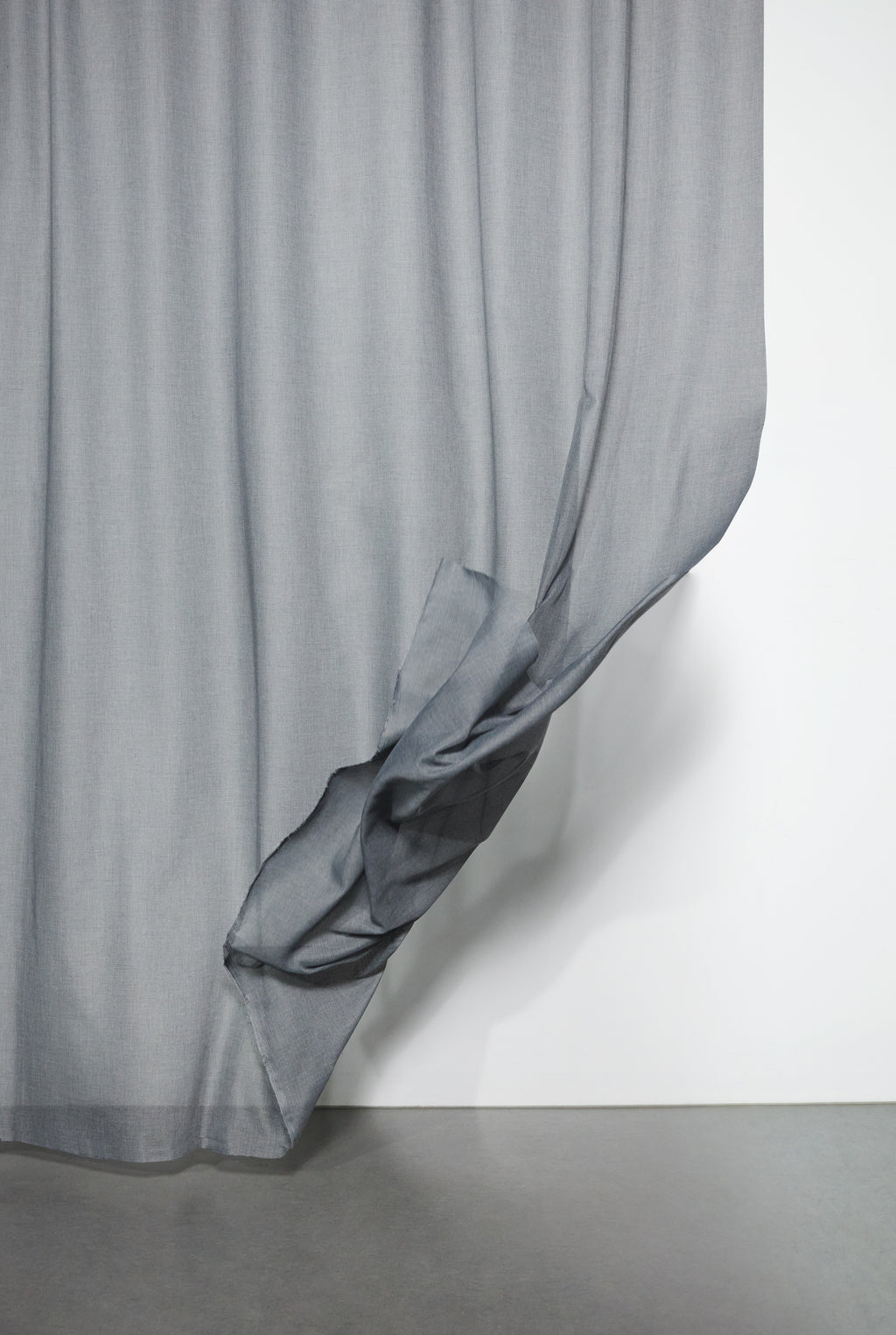 Wool Effect Sheer Curtains in Anthracite – ZigZagZurich