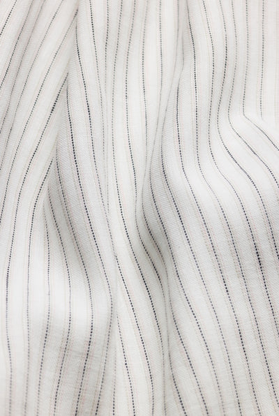 Parure de lit en lin et coton "Casa Mare" motif Rimini Stripe