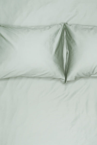 Egyptian Cotton Sateen Bedding in Ice Green Color