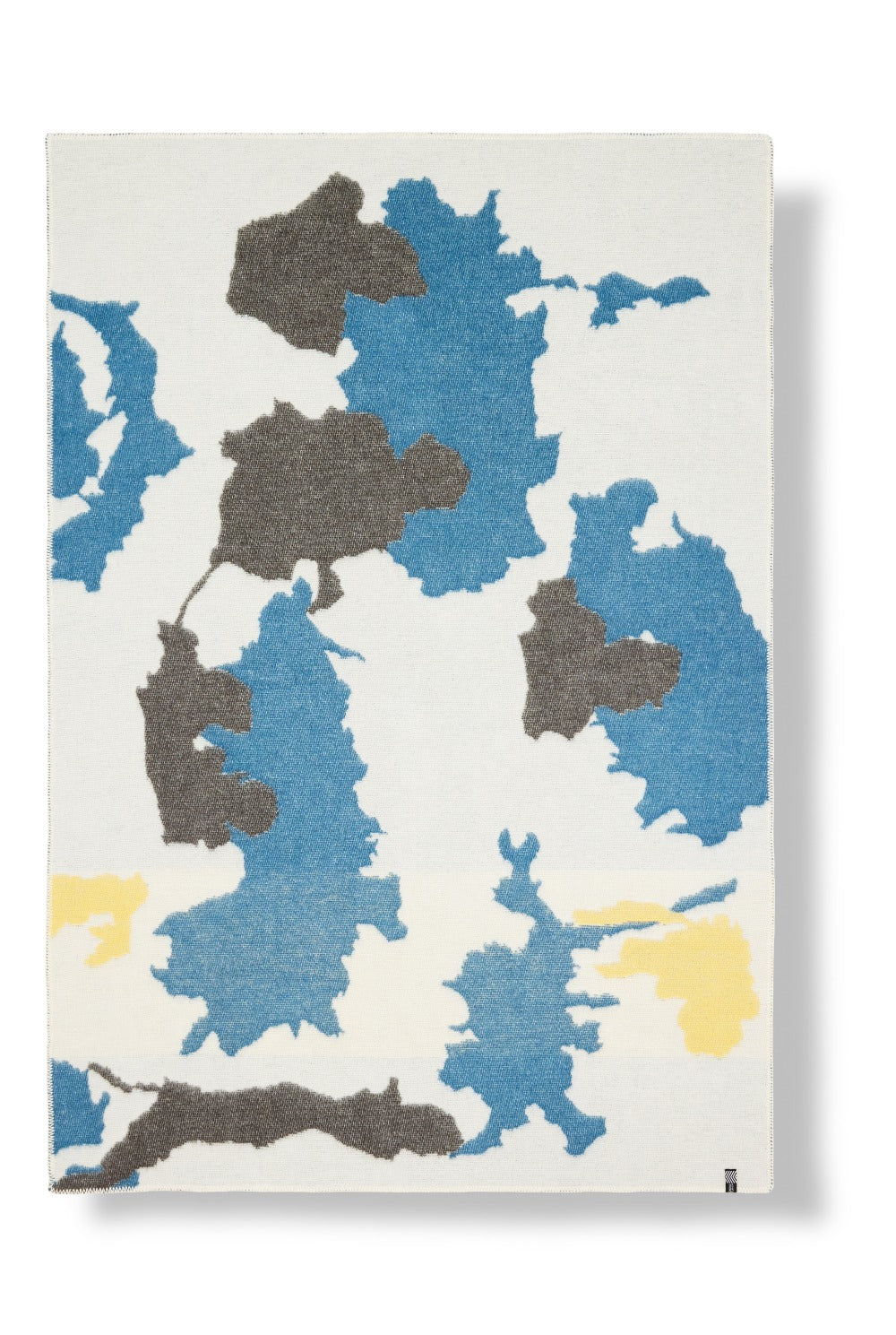 Wool Blanket “Blue Vision” by Elisa Saladin