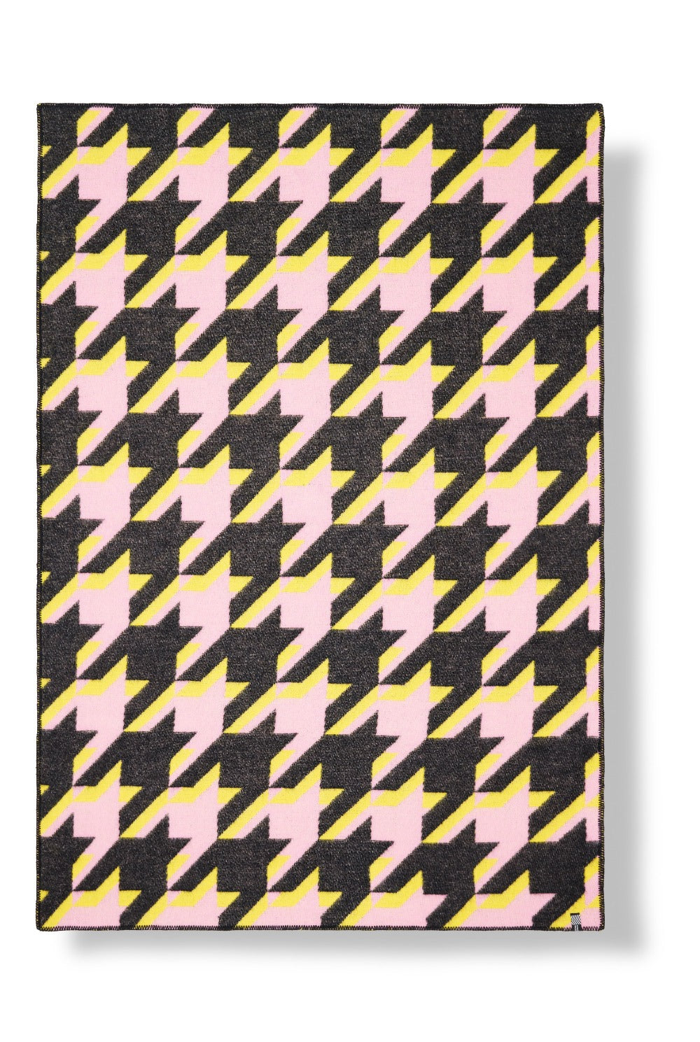Wool Blanket “Houndstooth 2” by Céline Cornu