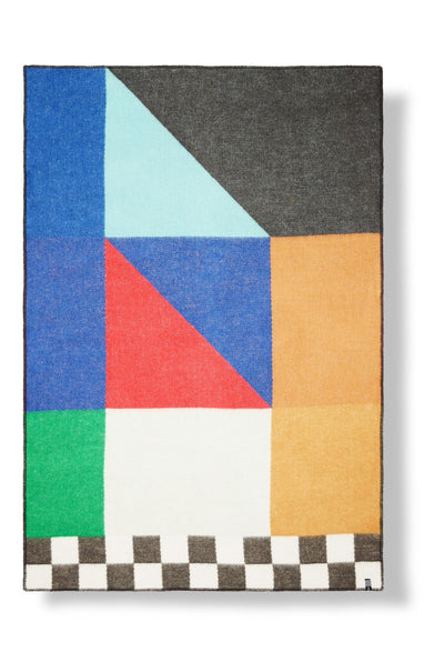 Wool Blanket “Townscape 1” by Yanyi Ha-ZigZagZurich