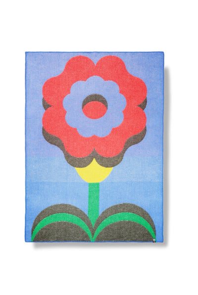 Wool Blanket "Blossom" by Celine Cornu-ZigZagZurich